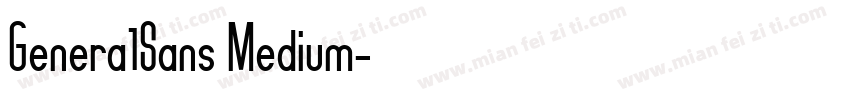 Genera1Sans Medium字体转换